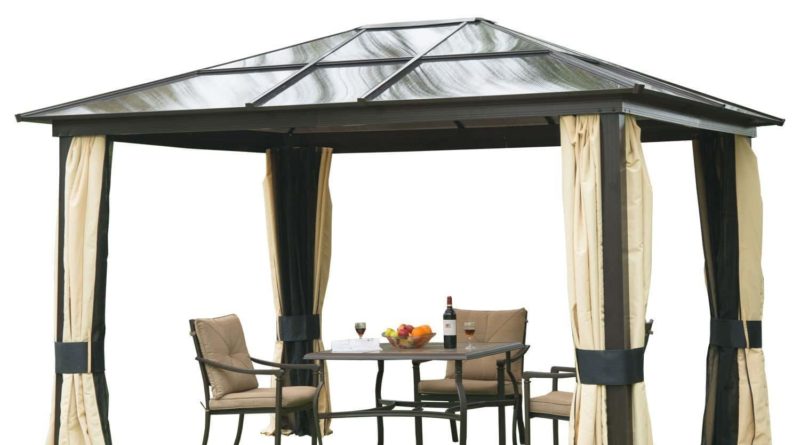 Pavillon mit festem Dach